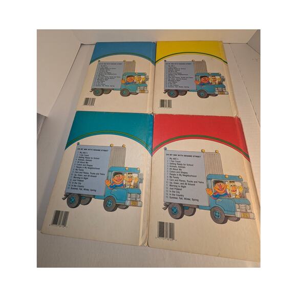 On My Way with Sesame Street Books | eBay Vintage 1989 On My Way With Sesame Street Library Hardcover Books Complete Set